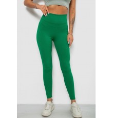 Лосини однотонні в рубчик, колір зелений, 244R312-5