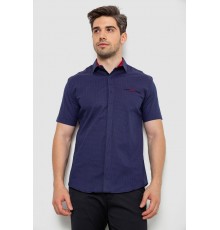 Сорочка чоловіча з принтом, колір синій, 214R7125