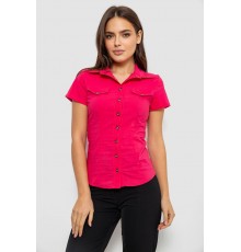 Сорочка жіноча однотонна, колір рожевий, 230R068-1