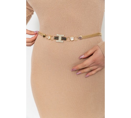 Ремінь-ланцюжок жіночий, колір золотистий, 196R10U13W1-2