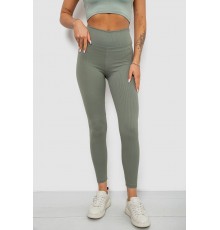 Лосини однотонні в рубчик, колір оливковий, 244R312-5