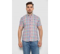 Сорочка чоловіча в клітку, колір білий, 214R842