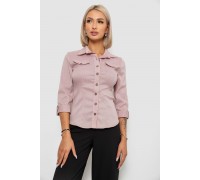 Рубашка классическая в полоску, цвет пудровый, 230R643