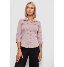 Сорочка класична в смужку, колір пудровий, 230R643
