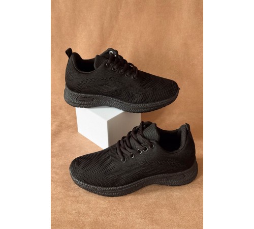 Кросівки жіночі текстиль, колір чорний, 243RA33