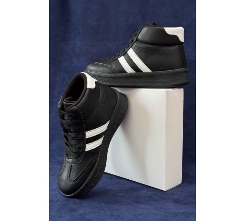 Кроссовки женские демисезонные, цвет черно-белый, 248RSD20