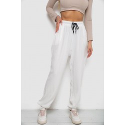 Штаны женские катоновые, цвет белый, 244RLE-071