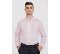 Рубашка мужская повседневная, цвет розовый, 247R406