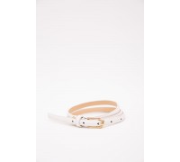 Ремінь жіночий лаковий, колір білий, 196R1510W631