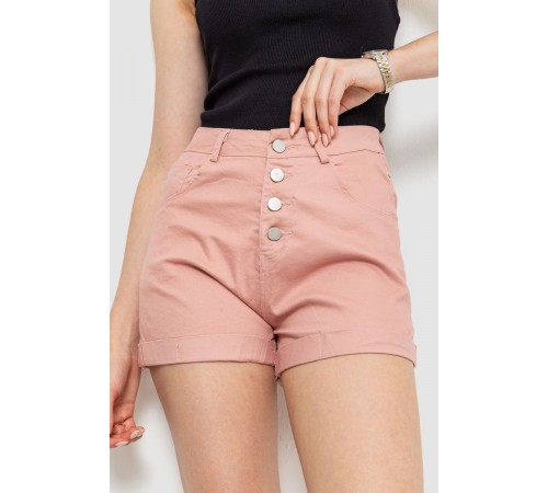 Шорти жіночі стрейчові, колір пудровий, 214R655