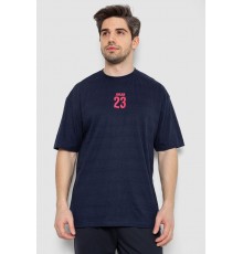 Футболка чоловіча з принтом, колір темно-синій, 244R7024