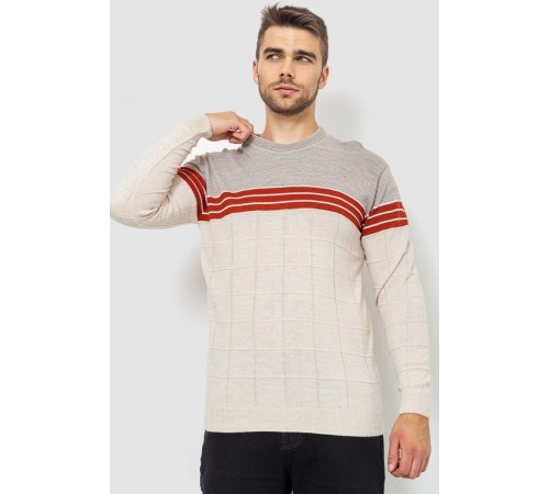 Светр чоловічий, колір світло-бежевий, 161R884