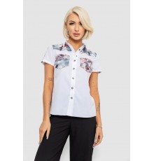 Сорочка класична з принтом, колір білий, 230R7211
