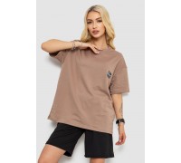 Костюм женский повседневный, цвет светло-коричневый, 241R5004-1