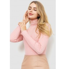 Гольф жіночий однотонний, колір світло-рожевий, 204R043