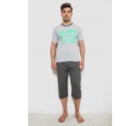 Піжама чоловіча, колір світло-сірий, 243R6208