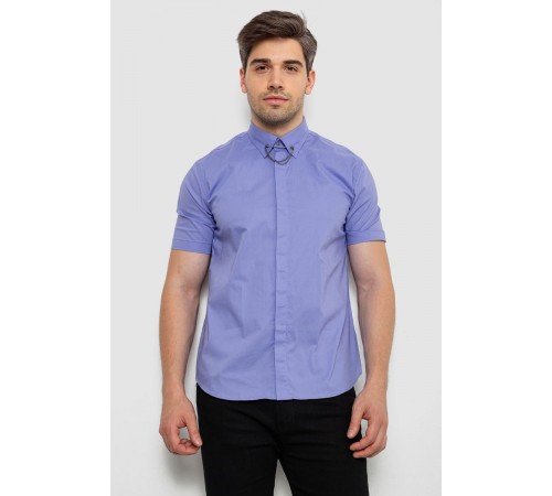 Сорочка чоловіча однотонна, колір бузковий, 214R6917