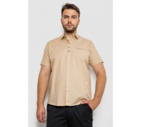 Сорочка чоловіча, колір бежевий, 186R7326-1