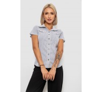 Рубашка классическая в полоску, цвет серо-белый, 230R667