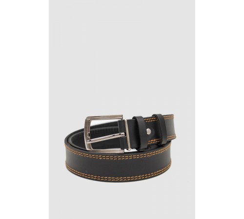 Ремінь чоловічий, колір чорно-бежевий, 196R40U1W4-3