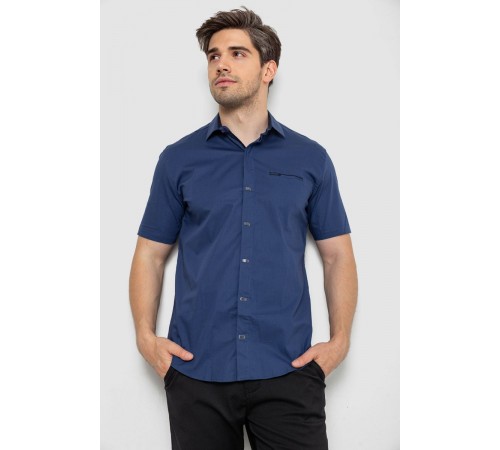 Сорочка чоловіча, колір синій, 214R7008-1
