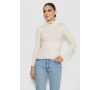 Водолазка женская трикотажная, цвет кремовый, 204R035