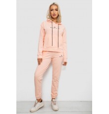 Спортивний костюм жіночий двонитка, колір персиковий, 214R1419-002