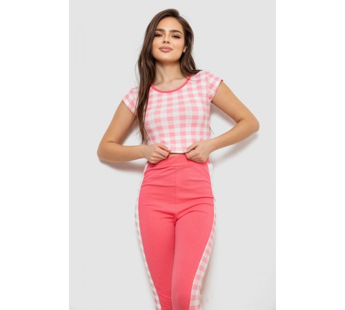 Піжама жіноча, колір рожевий, 243R1488-017