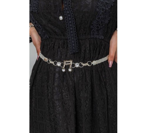 Ремінь-ланцюжок жіночий, колір сріблястий, 196R10U13W1-6