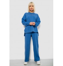 Спортивний костюм жіночий з принтом, колір синій, 244R1060AG