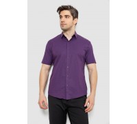 Сорочка чоловіча з принтом, колір сливовий, 186R7338