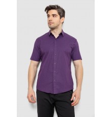 Сорочка чоловіча з принтом, колір сливовий, 186R7338