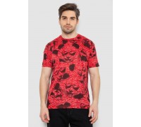 Футболка мужская с принтом, цвет красный, 244R6029