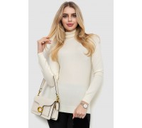 Гольф женский  однотонный, цвет кремовый, 244RA01