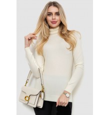 Гольф жіночий однотонний, колір кремовий, 244RA01