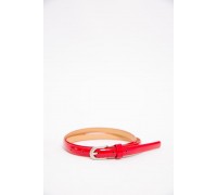 Женский лаковый ремешок красно-серебристого цвета 196R1010W31