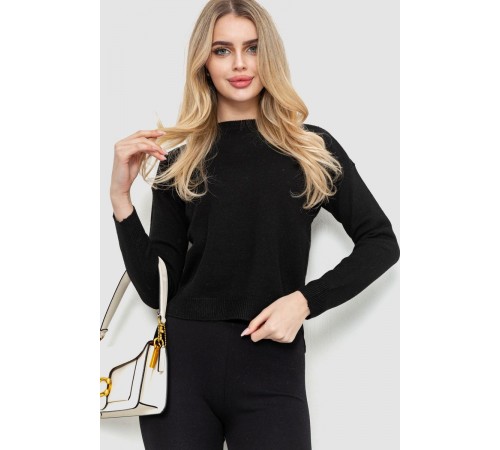Светр жіночий, колір чорний, 244R2027