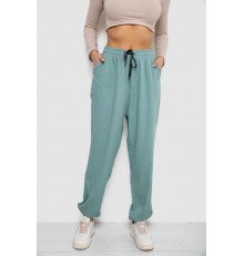 Штани жіночі катонові, колір оливковий, 244RLE-071
