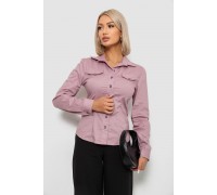 Рубашка женская однотонная, цвет пудровый, 230R068