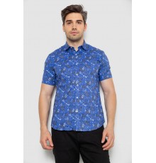 Сорочка чоловіча з принтом, колір електрик, 214R6917-10