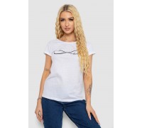 Футболка жіноча з принтом, колір білий, 244R2207