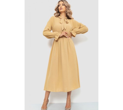 Ошатне плаття, колір бежевий, 204R601