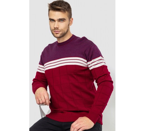Светр чоловічий, колір бордовий, 161R884