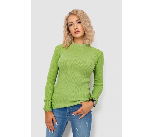 Кофта жіноча однотонна базова, колір салатовий, 244R2032