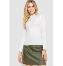 Водолазка жіноча однотонна, колір білий, 204R019