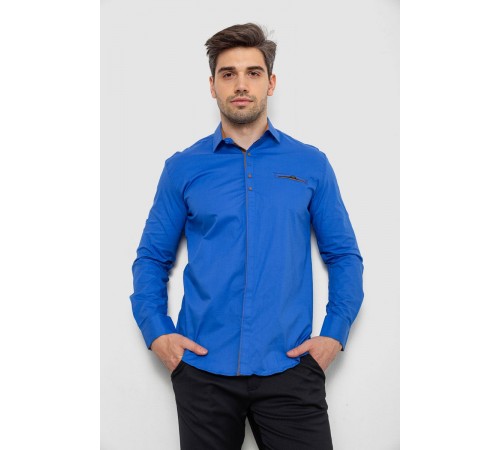 Сорочка чоловіча, колір електрик, 214R7004