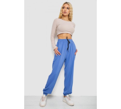 Штаны женские катоновые, цвет электрик, 244RLE-071