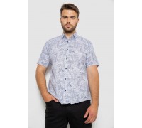 Сорочка чоловіча з принтом, колір білий, 214R7331