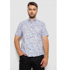 Сорочка чоловіча з принтом, колір білий, 214R7331