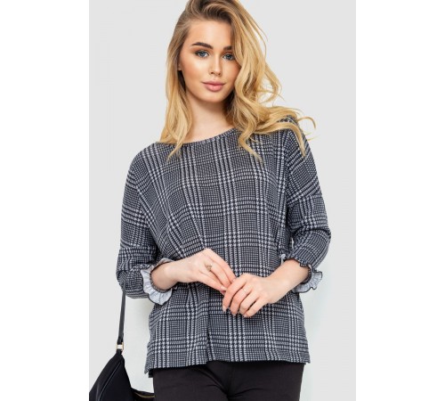 Жіноча кофта, колір сіро-чорний, 244R047-1